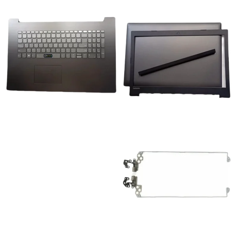 New LCD Back Lid Bezel Palm Rest Keyboard Hinge Shell For Lenovo IdeaPad 330-17ICH 330-17 Gray with Touchpad Hinge