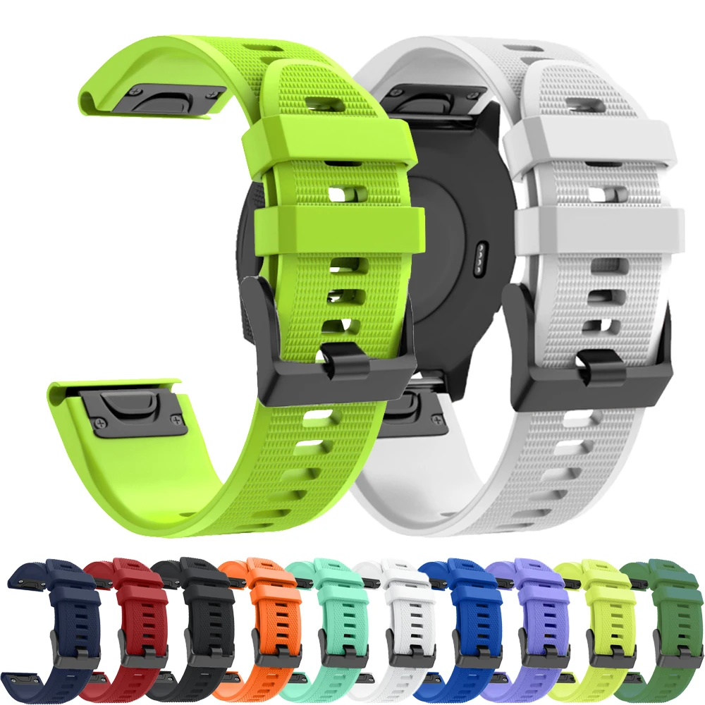 QuickFit 26mm 22mm Fenix8 Band For Garmin Fenix E 8 7 7X 6 6X 5 5X/Epix Pro 47mm 51mm/Enduro 3 Official Silicone Strap Bracelet