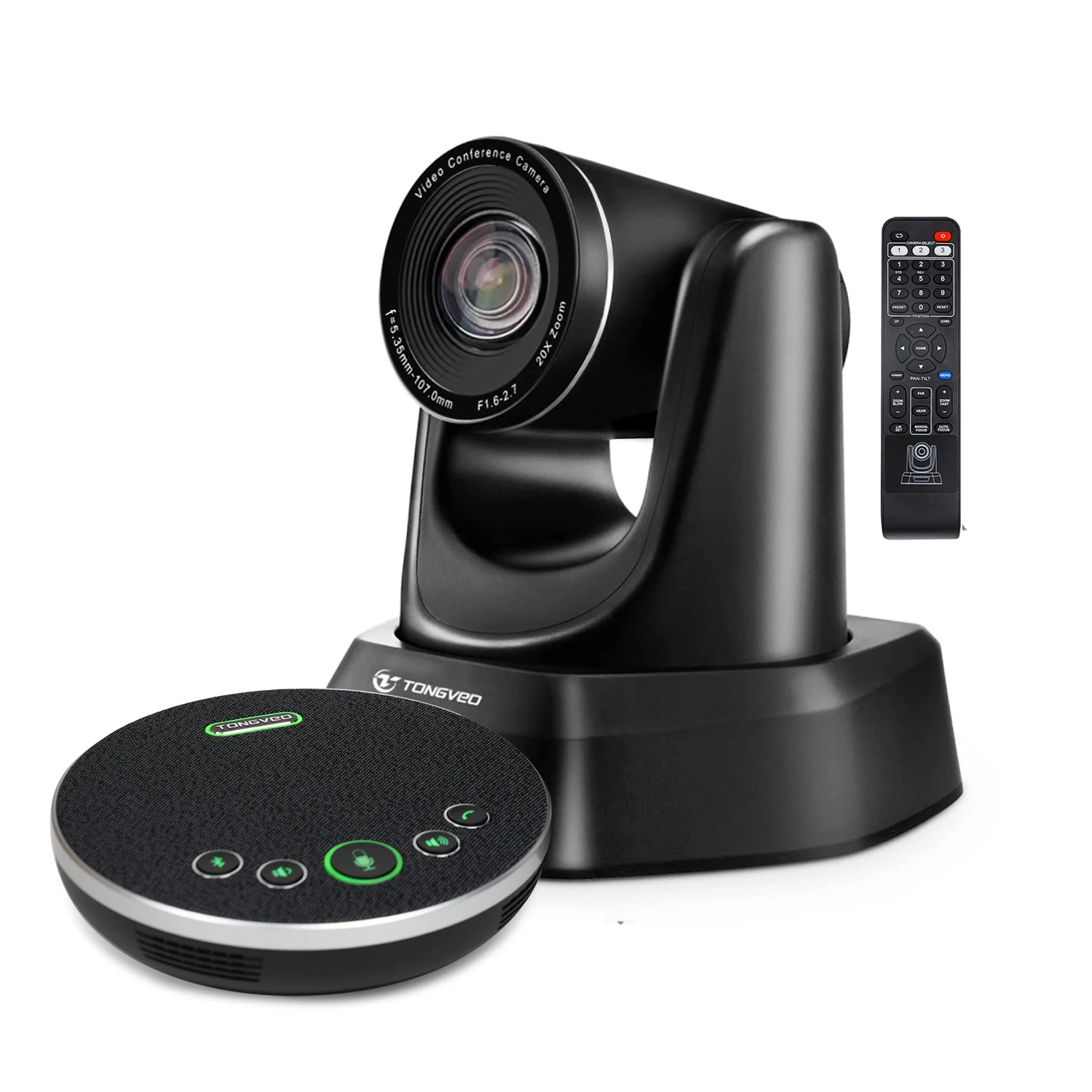 Audiovisual Collaboration System 20x Zoom 1080p USB Conference Camera Plus Wireless Blue Tooth Speakerphone