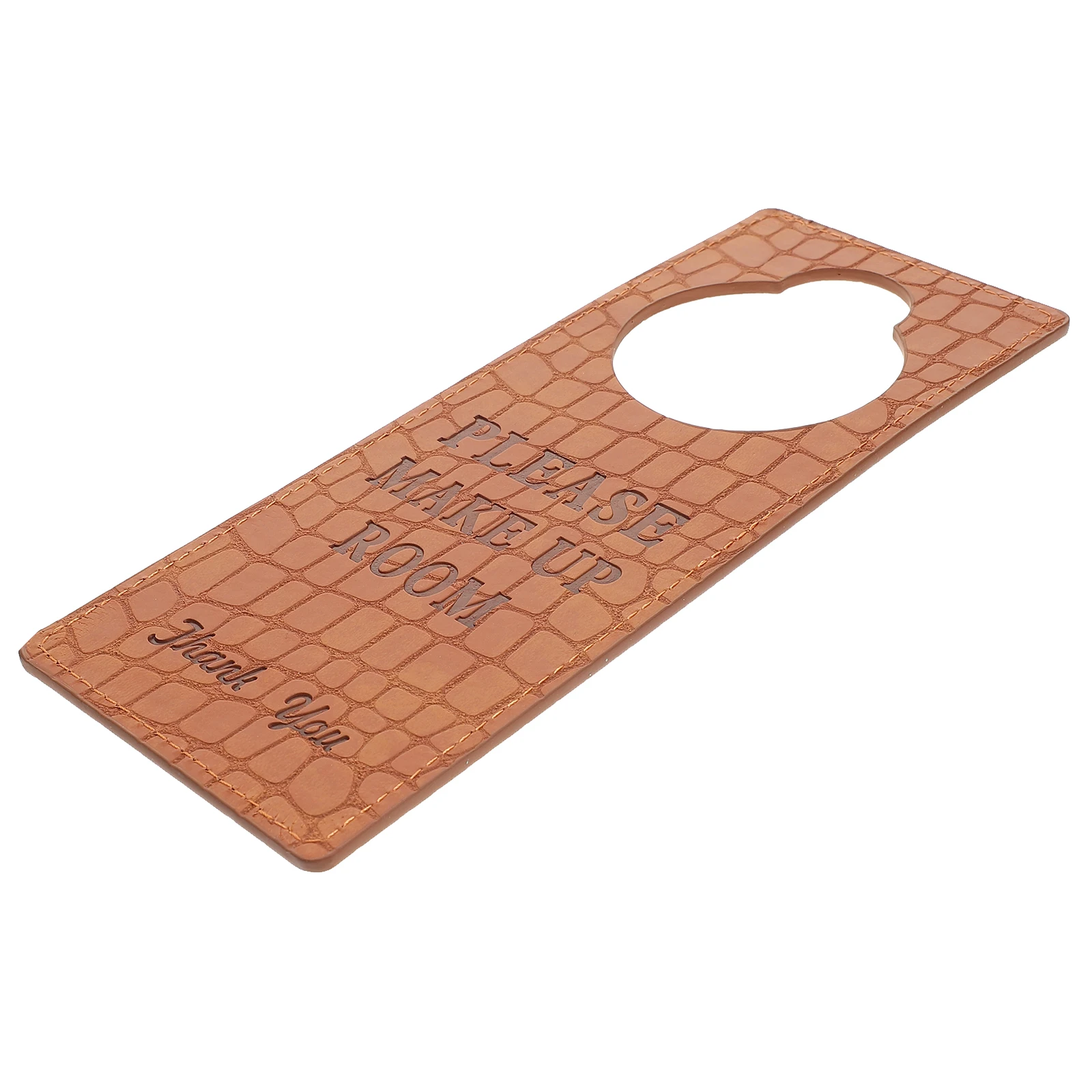 

Do Not Disturb Sign Double Side Design Hotel Office Door Hanger Clean Up Room Sign PU Material