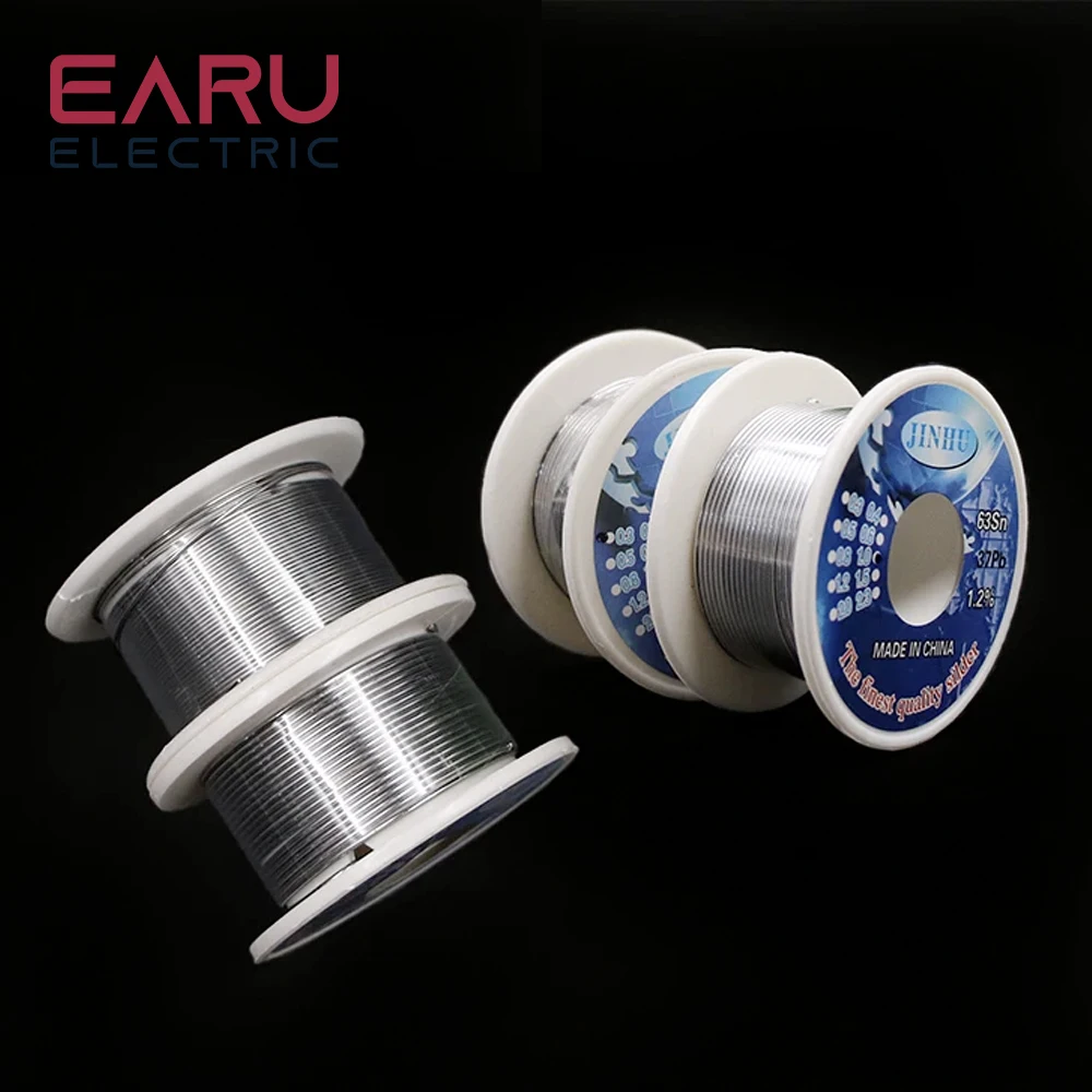 Tin lead Rosin Core Solder Wire 0.3mm 0.4mm 0.5mm 0.6mm 0.8mm 1.0mm 2% Flux Reel Welding line New Cable Lead Core BGA Repair SMT