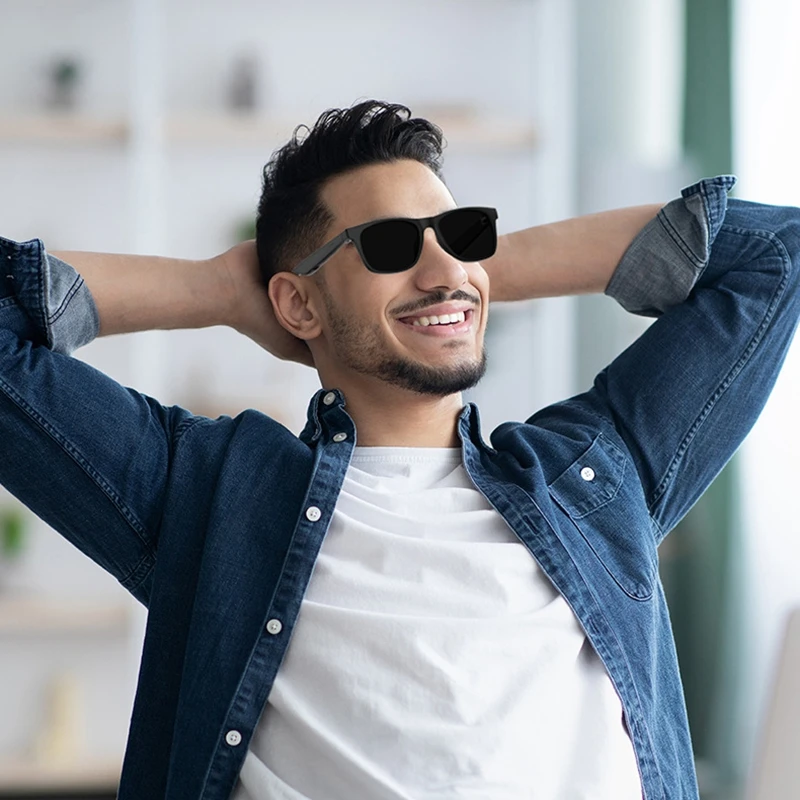 D11AI النظارات الذكية تسجيل الفيديو صور كاميرا النظارات الشمسية الرجال النساء المترجم سماعة لاسلكية تعمل بالبلوتوث اللمس مكافحة ظلال الضوء الأزرق