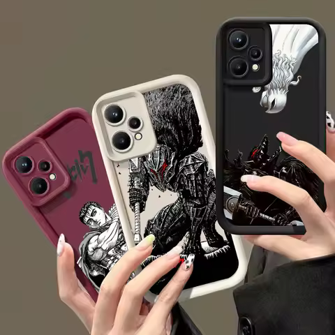 Japanese Anime Berserk Phone Case For Realme 8 9 11 14 12 13 Pro Plus C33 C35 C21Y C53 C55 C63 C65 C67 C71 C75 GT 3 6 NEO5 Cover