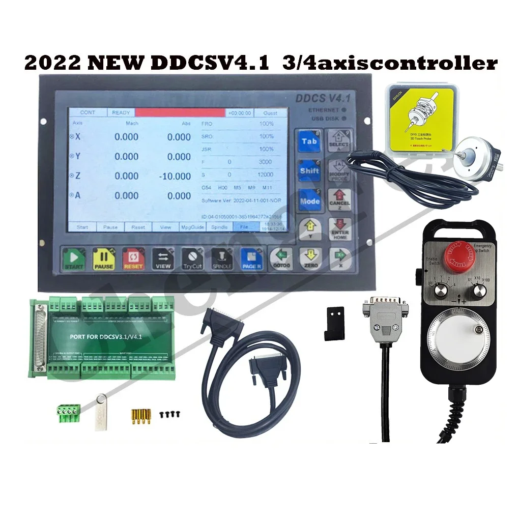 NEW 2022 DDCSV3.1 upgrade DDCS V4.1 3/4 axis independent offline machine tool engraving and milling CNC motion controller