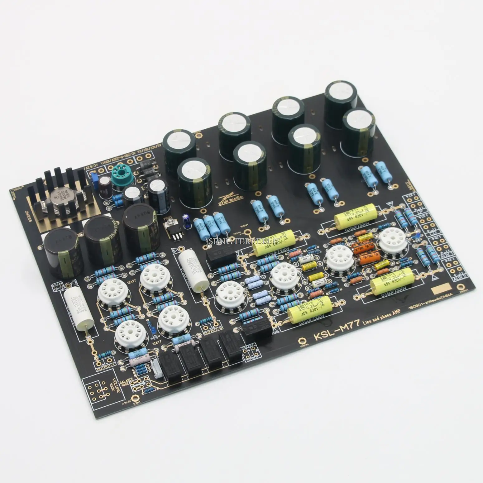 HiFi 6X4 + 12AY7 أنبوب ستيريو فونو مكبر للصوت المضخم مجلس قاعدة على دائرة KONDO AUDIONOTE M77