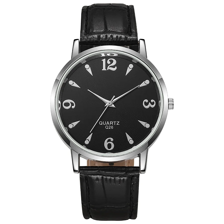 

Новые мужские деловые повседневные часы, простые кварцевые часы, цифровой римский большой циферблат.