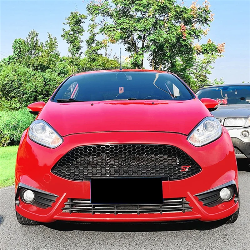 Front Bumper Wind Knife Decoration Fog Lamp Cover Strips Trim For Ford Fiesta ST MK7 MK7.5 2012-2017-AB36