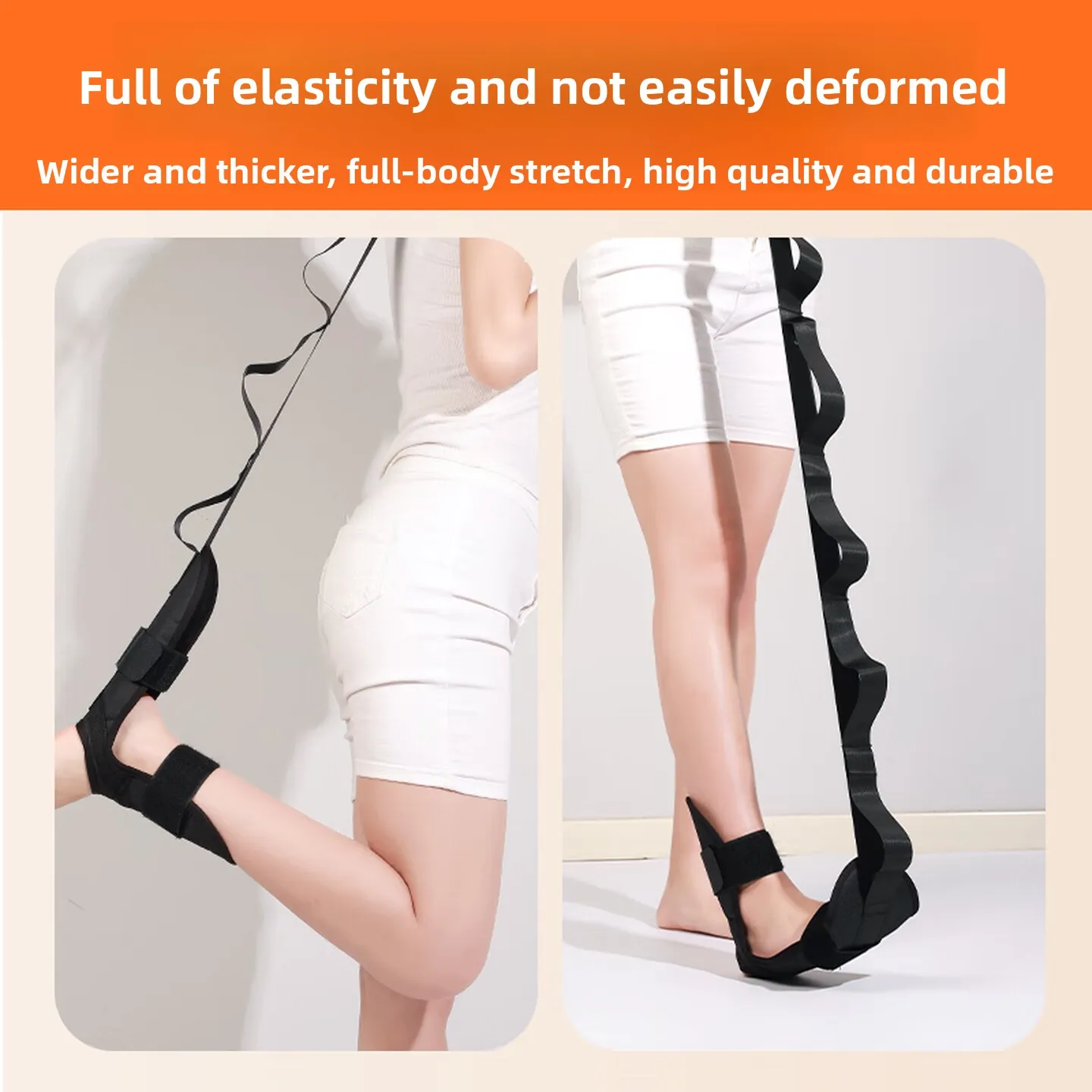 Ankle Dorsiflexion Stretch Strap Resistance Trainer for Foot Leg Mobility Exercise Lower Limb Home Training Support 발목 스트레칭 밴드