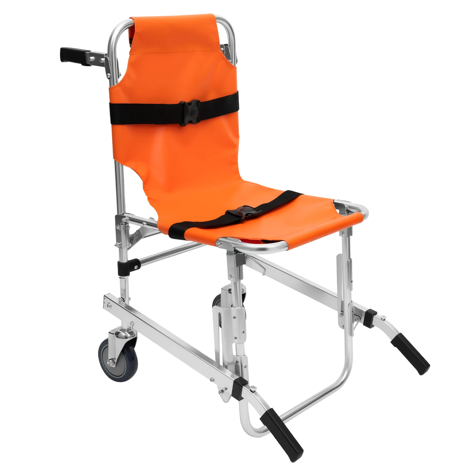 Treppensteigender Stuhl mit 2 Rädern, klappbarer Treppensteiger mit Sicherheitsgurten, medizinischer Transportstuhl, 159 kg Tragfähigkeit – Detail 9