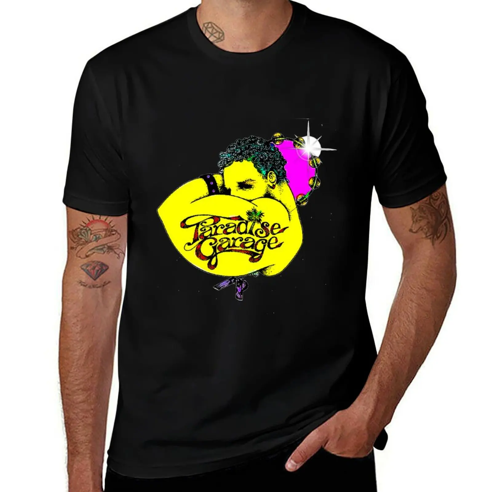 

PARADISE GARAGE LOGO T-Shirt funny t shirts cotton graphic t shirts for man T-Shirt