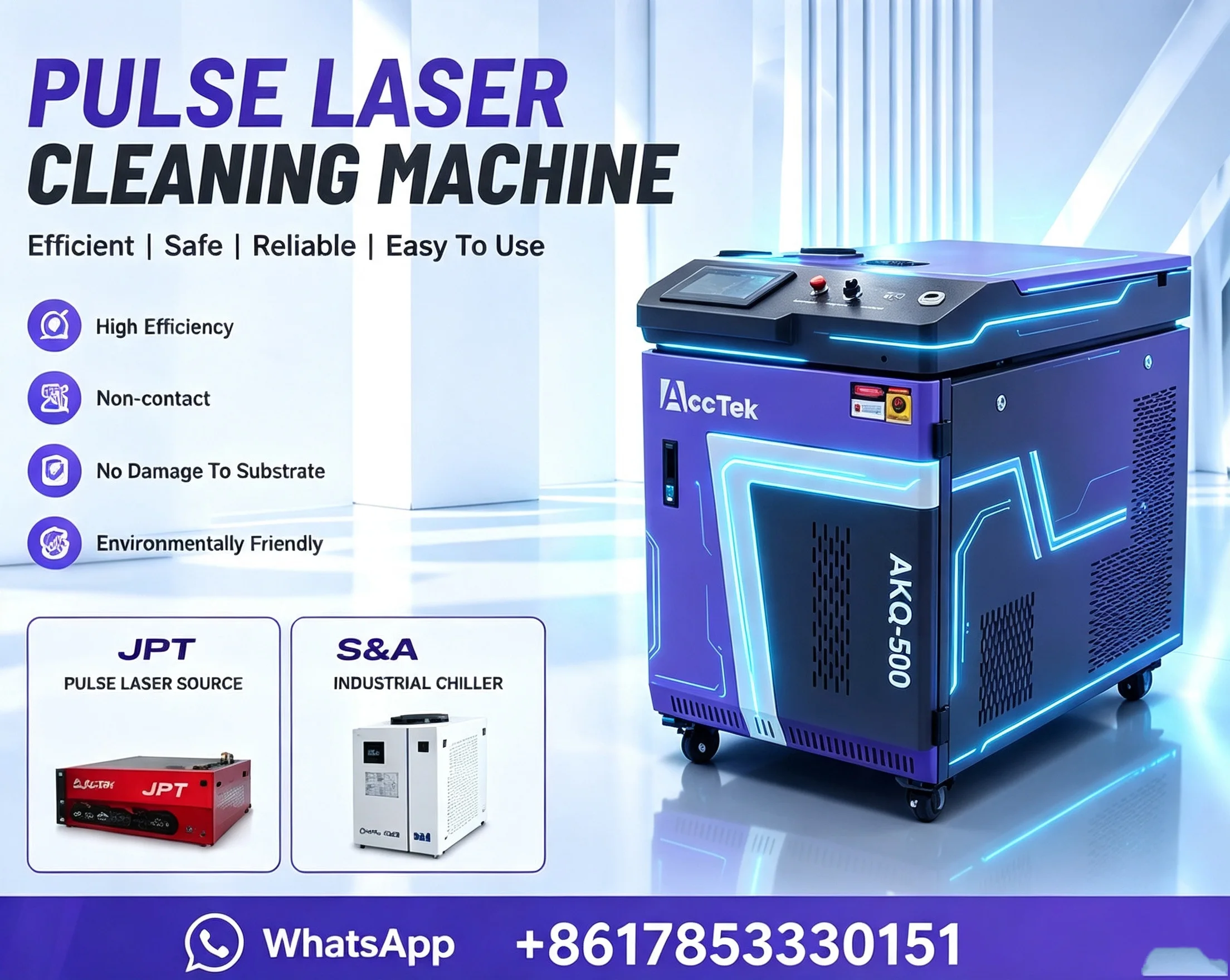 Industrial Laser Cleaning Equipment - Przemysłowa, wielofunkcyjna maszyna do czyszczenia laserem