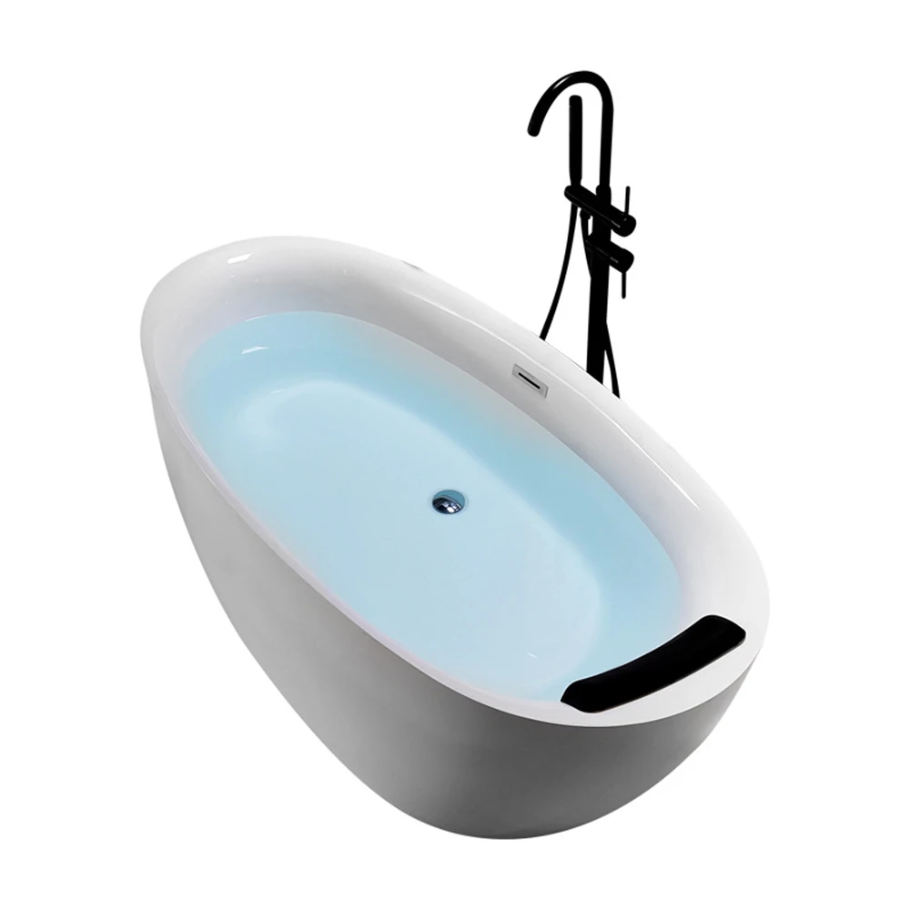 

1700mm Seamless Docking Bathtub Acrylic Oval Soaking Freestanding Tub NS5002