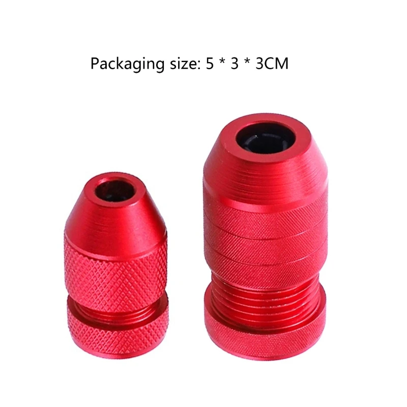 1PC Drill Bit Stop Collar Drill Depth Stop for Drill Bits Aluminum Drill Stop for Woodworking Hand Tools Red