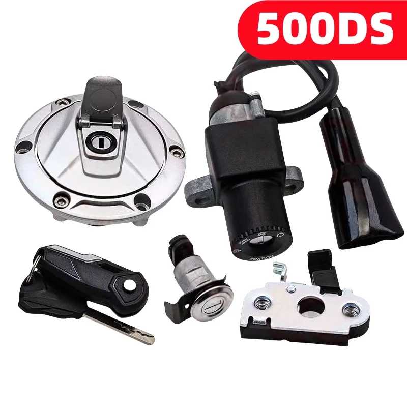 Ignition Switch Fuel Gas Cap Cover Seat Lock & 2 Keys For LONCIN VOGE 500DS LX500-A voge 500DS  LX500-A