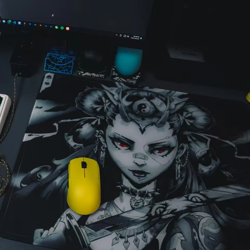 

SOKU игровой стеклянный коврик для мыши из закаленного стекла копия издание коврик для мыши FPS гладкий профессиональный 490x420 мм индивидуальный коврик для мыши подарки