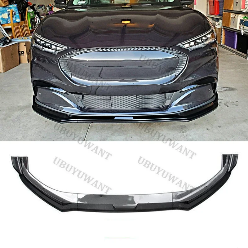 For Ford Electric Mustang Mach-E 2021 2022 2023 2024 Car Front Spoiler Stable Car Front Bumper Lip Anti Scratch Decorative Kit