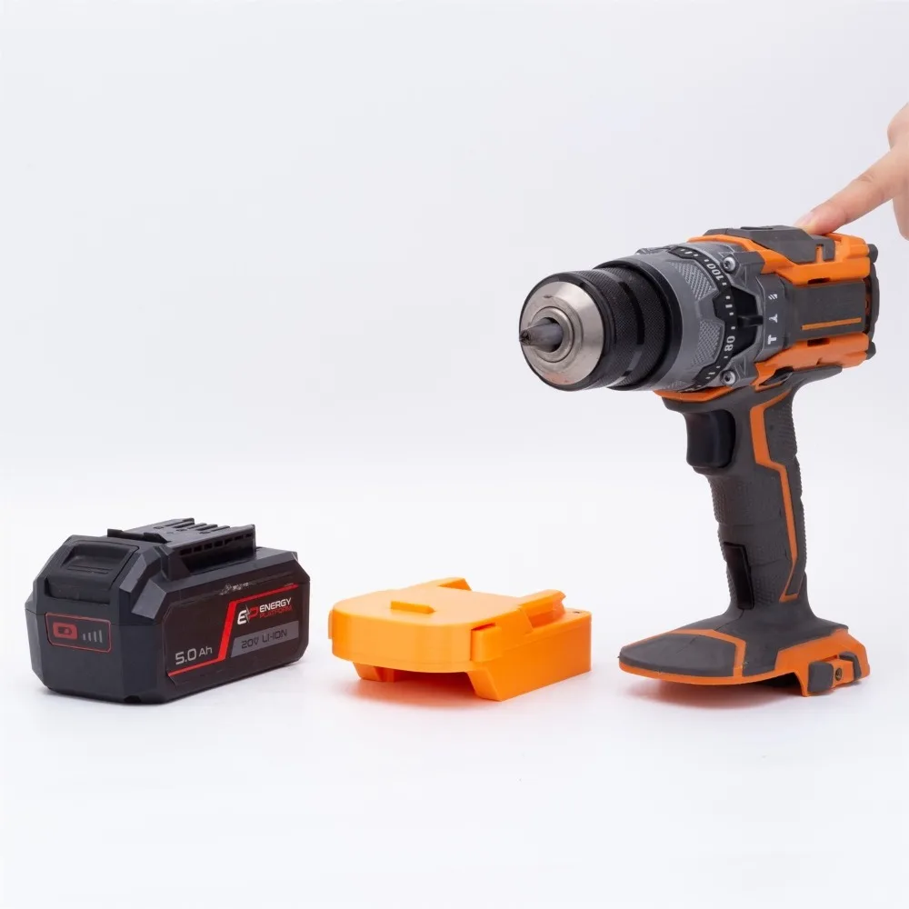 

For SKIL PWR CORE 20V Li-ion Battery TO RIDGID AEG 18V Cordless Electric Drill Tools Battery Adapter/Converter(Only Adapter)