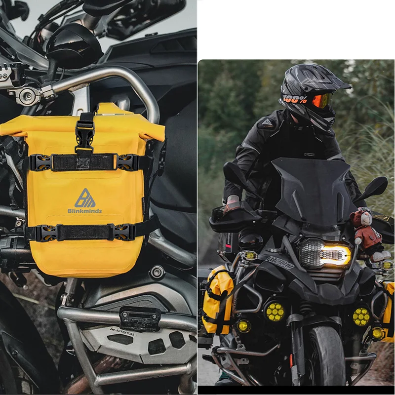 Motorcycle Waterproof Bumper Bag Motocross Crash Bar Tool Bag for BMW R1200GS R1250GS Honda Suzuki Side Bags