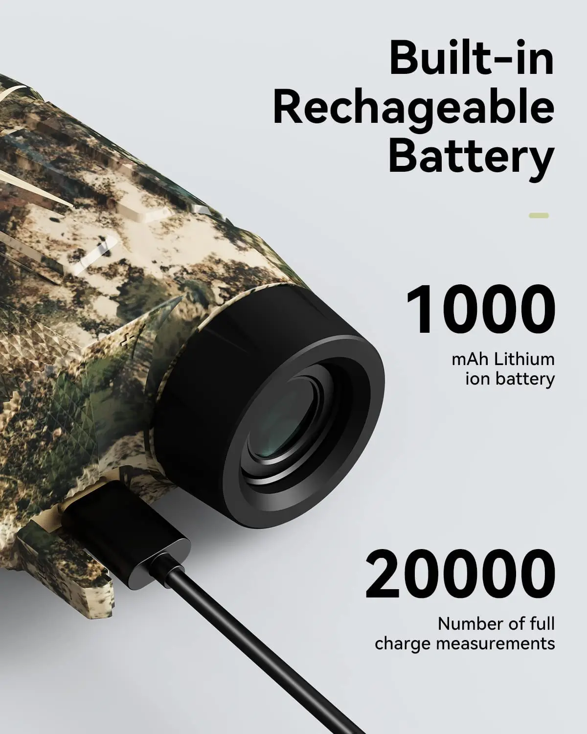 Mileseey PF2H Laser Rangefinder For Hunting, Range 800m/Yard ±0.5m 6x Magnify,Rechargeable Distance Meter For Wildlife Catch