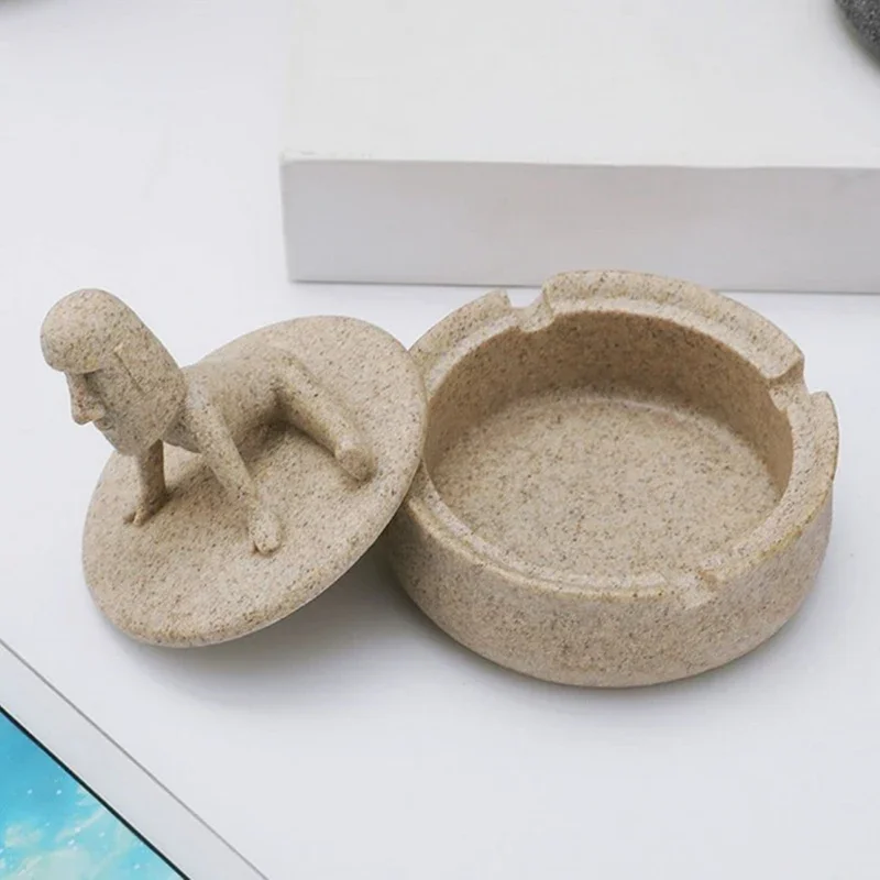 

Border-Crossing Innovation: Moai Statue Ashtray, Inspired by Easter Island, Perfect for Yoga Enthusiasts and Smokers
