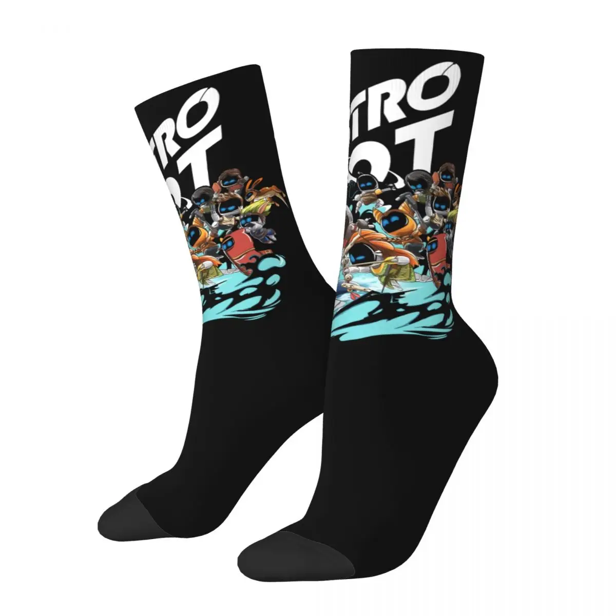 Astrobots Playroom Game High elasticity polyester Men and Women printing Socks,Applicable throughout the year Dressing Gift