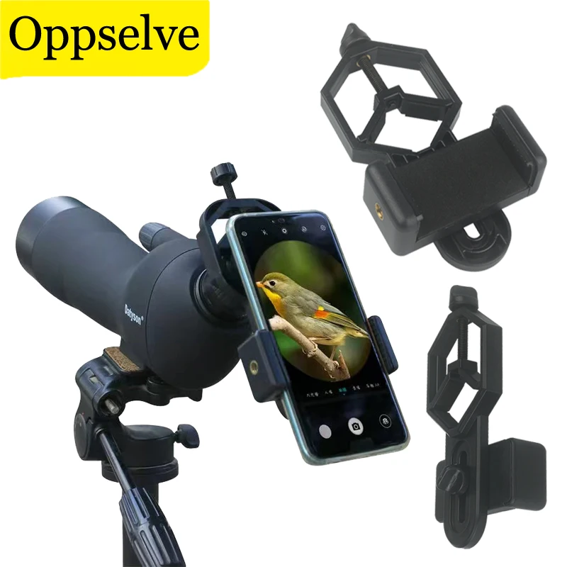 360 Degree Rotation Phone Holder For iPhone Xiaomi Samsung Huawei Adjustable Support Telescope Monocular Binocular Mount Bracket