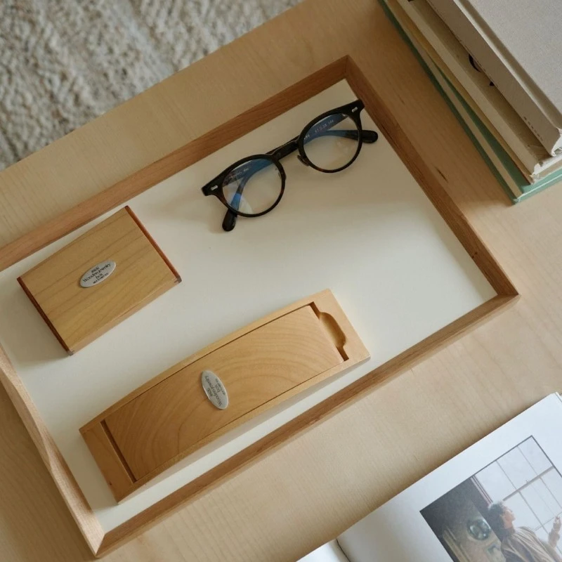 

Деревянные подносы для хранения в стиле ретро, кухонный поднос с фруктами, простая настольная тарелка для хранения в гостиной, многофункциональные аксессуары для домашнего организации