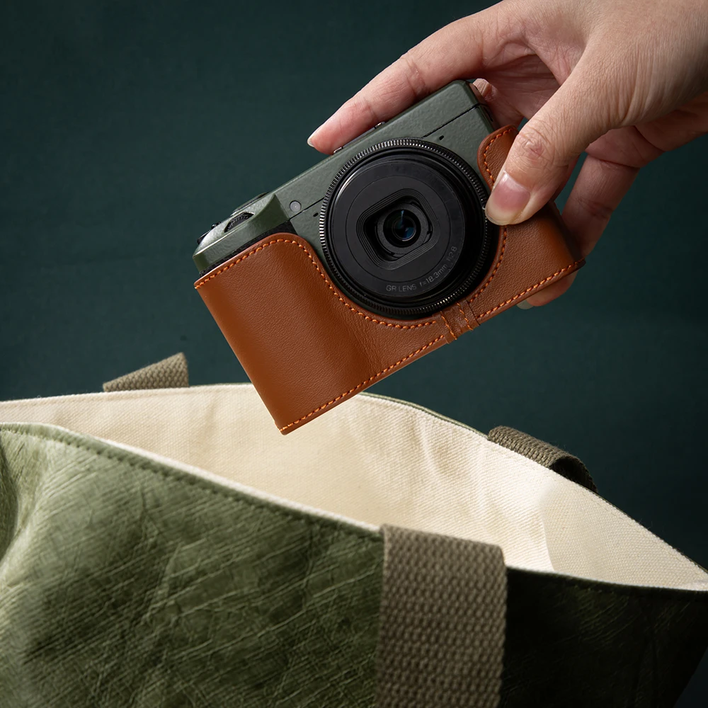 

For Ricoh GR3/GR3X Case Handmade Genuine Real Leather Cover Bag Camera Bag Cover Leather Camera Case Protective Case