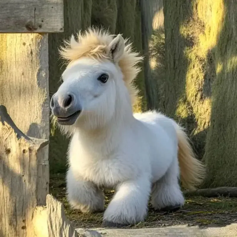 Plush Electric Pony Toy For Kids 6 Months Lifelike Robot Toys Walks And Wags Tail Horses With Movements Without Battery