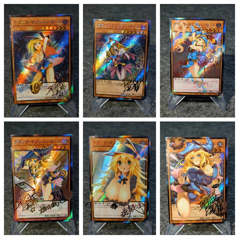 DIY Yu-Gi-Oh! Dark Magician Girl Original Self-made Card Series Card Set Anime Peripheral Game Collection Card Holiday Gift