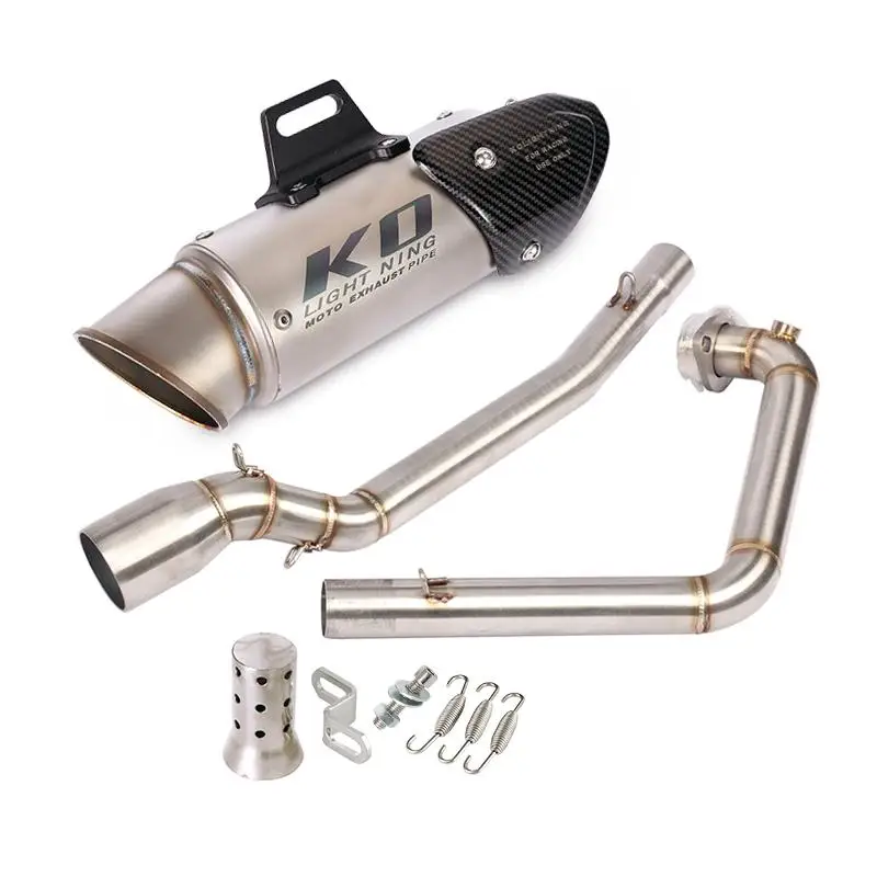 

51MM Muffler Header Pipe Motorcycle Exhaust System Connect Tube For Suzuki GSX-S150R 125R Stainless Steel Escape With DB Killer