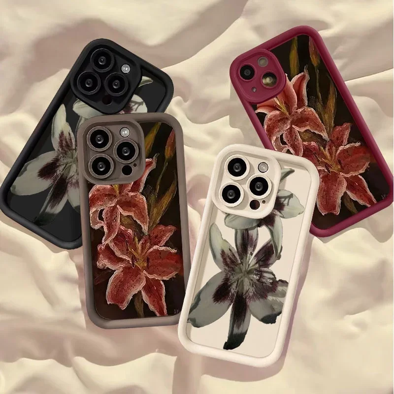 الحبر غسل زهرة جراب هاتف ل ممن لهم رينو 14F 11F 12F 13F 14 13 برو 11 12 10 برو زائد 8T 4 5 6 7 8 برو 6Z 5Z لينة غطاء سيليكون