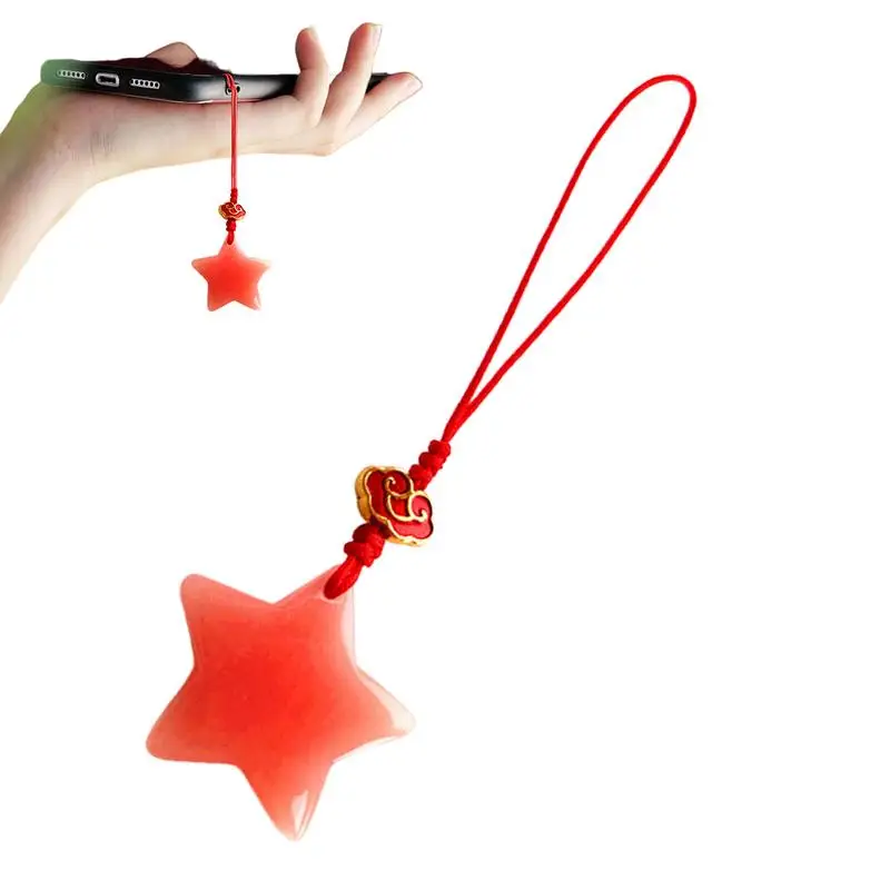 Star Phone Charm Unique Glow-in-the-dark Phone Pendant Small Star Mobile Phone Chain Decoration Pendant Keychain Bag Accessory