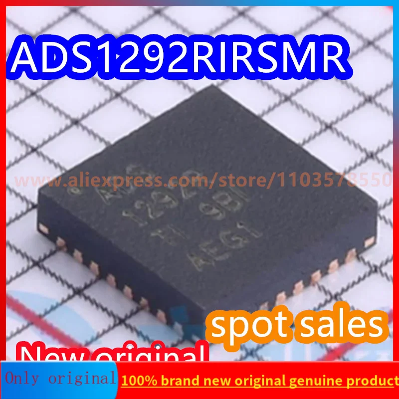 

ADS1292RIRSMR ADS1292R 100% Новый оригинальный 2-канальный 24-битный ADC-чип посылка QFN32, 5 шт.