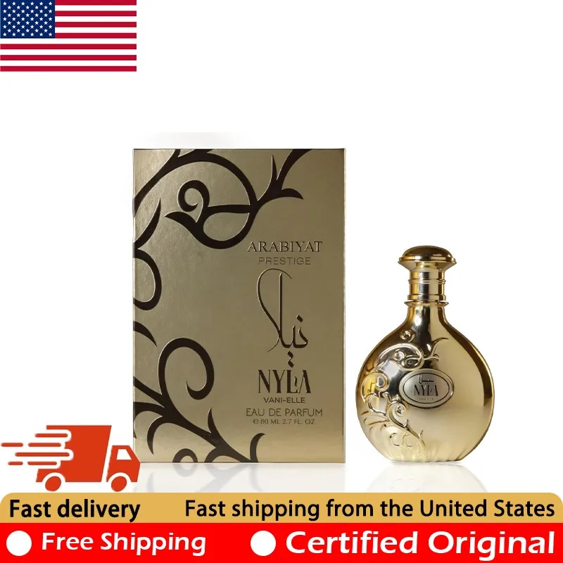 

Arabiyat Prestige Nyla Vani-Elle Eau de Parfum 2.7 Ounce Premium Original Arab Perfumes Natural Lasting Pheromones Perfume 80 ML
