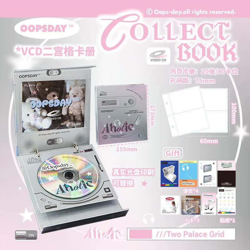 3inches Binder Photocard Holder Kpop Idol Photo Album with 20pcs 2grids Sleeves Photocards Album Collect Book Para Fotografias