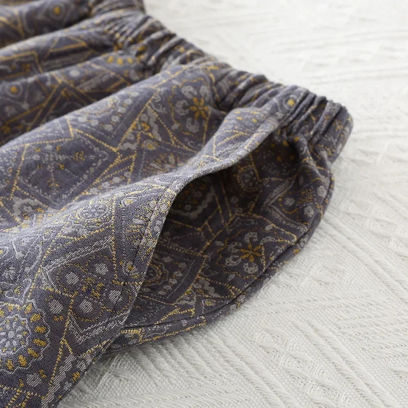 Men's Cotton Color Woven Summer Short Sleeved Shorts Pajamas Set Thin Men Sleepwear Clothes for Home Wear Roupa De Dormir