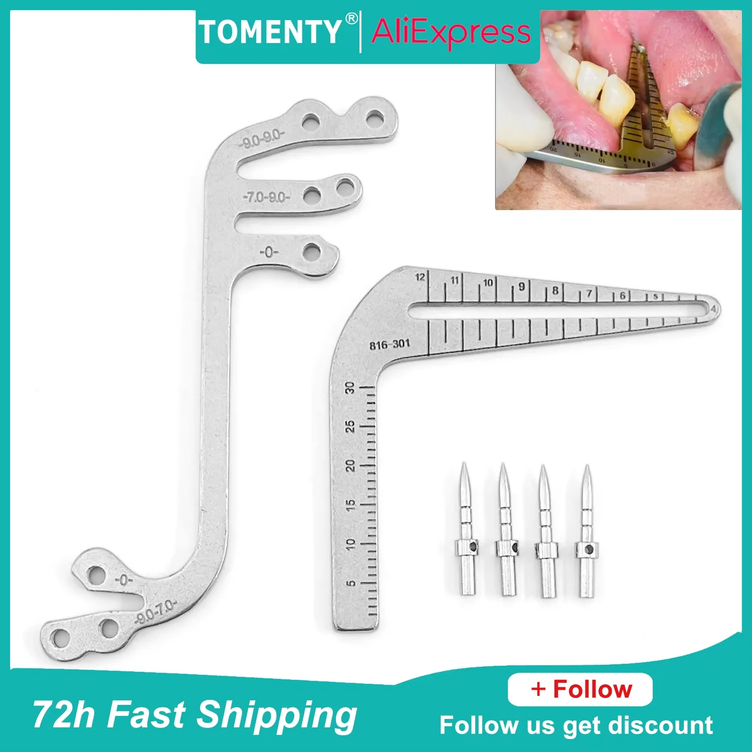 

Набор направляющих для зубных имплантатов, локатор для посадки полости рта, руководство по позиционированию, линейка для позиционирования сверления, угловая линейка, инструменты для имплантации