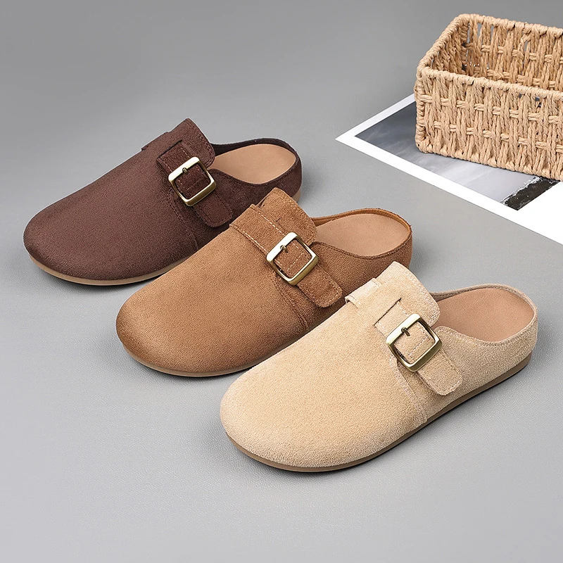 Fashion Outdoor Women's Slippers Flat Mules Slippers For Ladies Antislip Woman Sandals Summer Woman Shoes 2026 Internal Increase