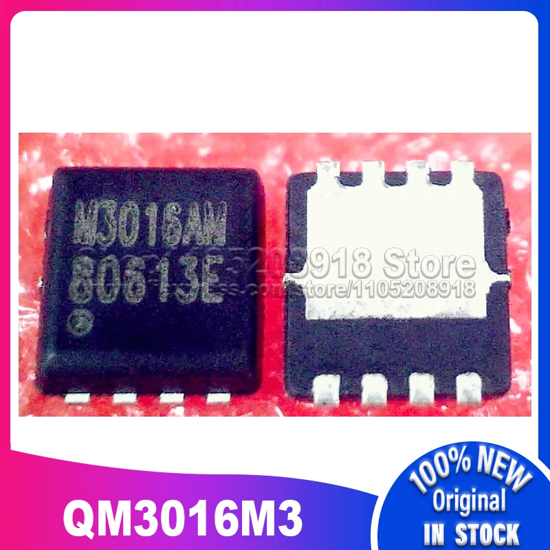 

5 шт./лот QM3016M3 QM3016M M3016M 3*3 мм MOSFET QFN-8 100% новый оригинальный точечный запас