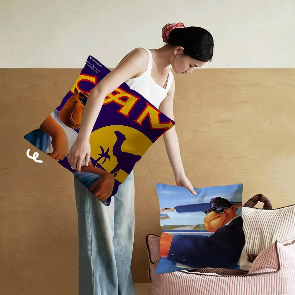 Tobacco Brand C-Camel Pillow Cushion Cover Pillowcase Living Room Sofa Home Decor Customized