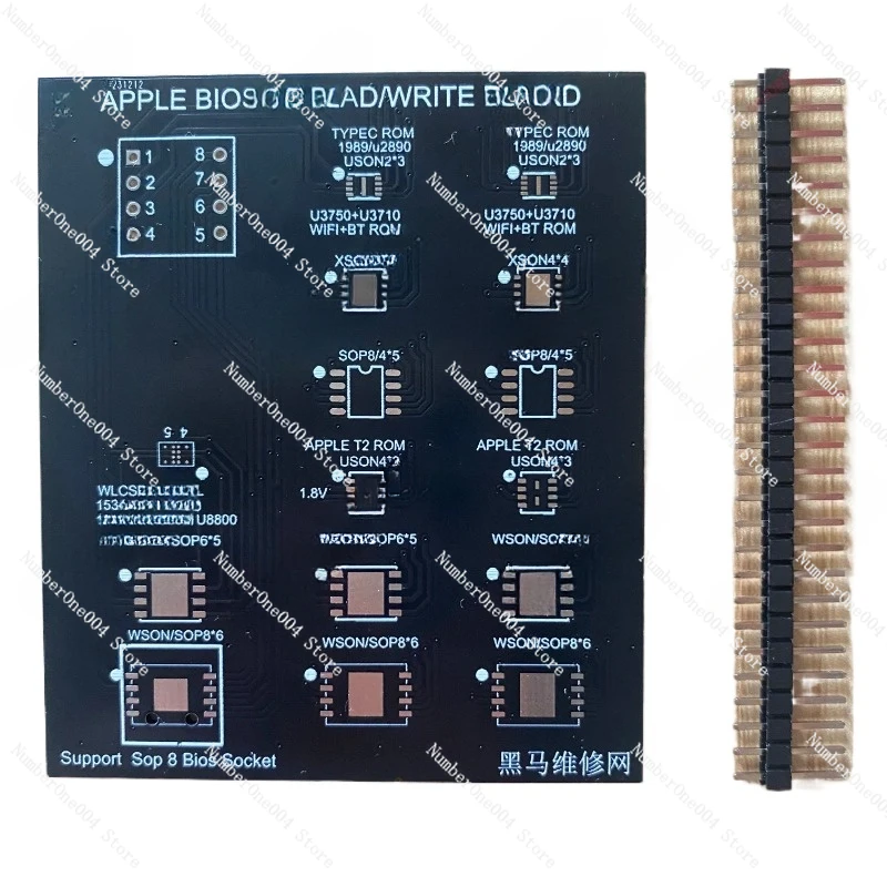 Applicable for Bios read-write burner adapter board T2 Rom serial number modification