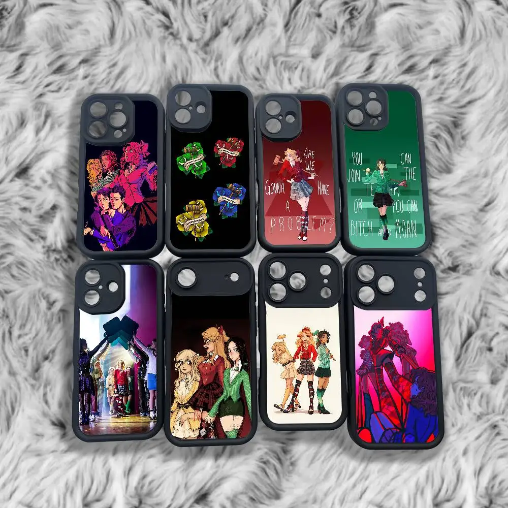 

H-Heathers Musical Phone Case For iPhone 17,16,15,14,13,12,11,Pro,Max,Plus,XS,SE4,Mini Black Thickened Border