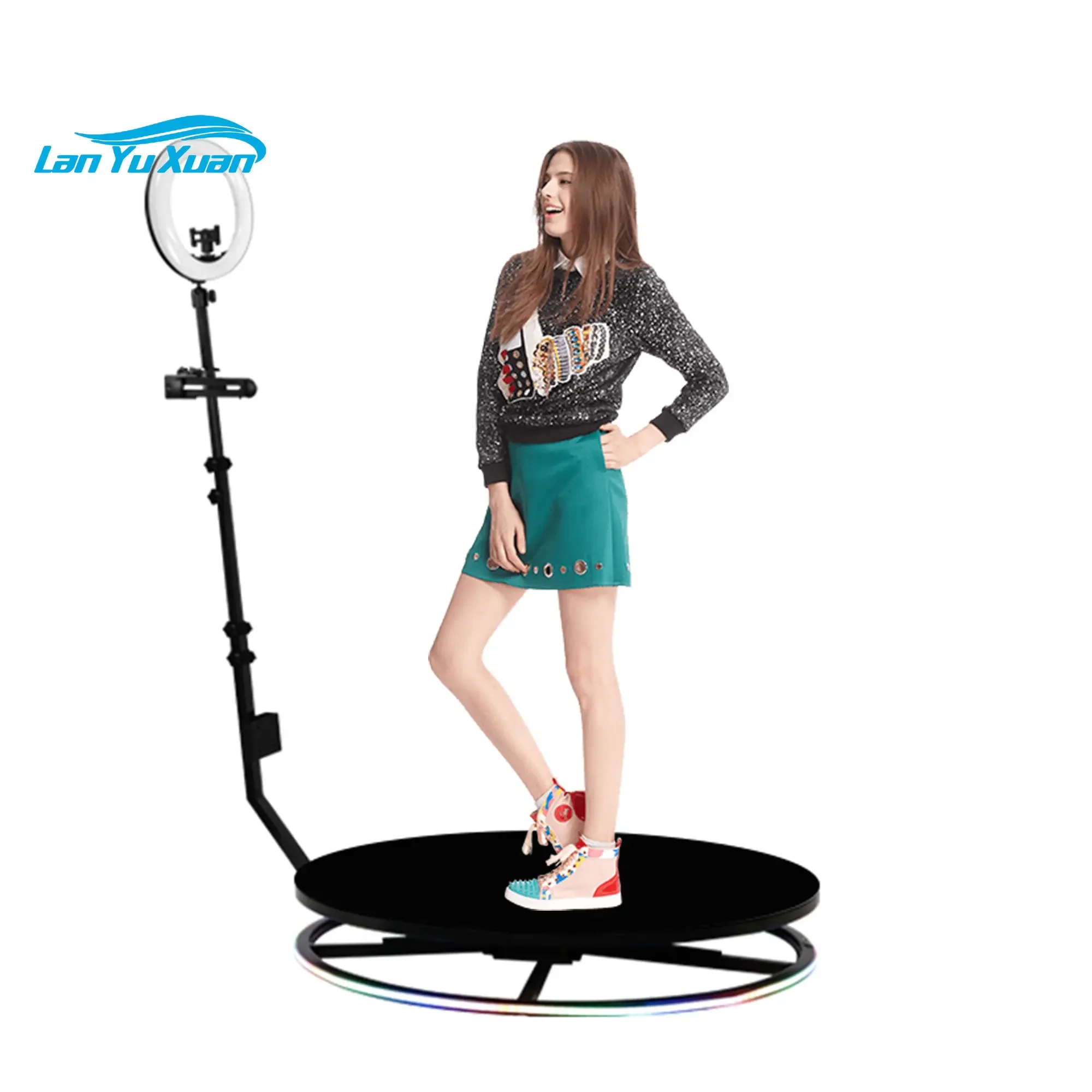 100cm Fast DHL Shipping 360 Video Photobooth Rental Automatic Iphone Ipad Magic Selfie Camera Ipad 360 Photo Booth Machine