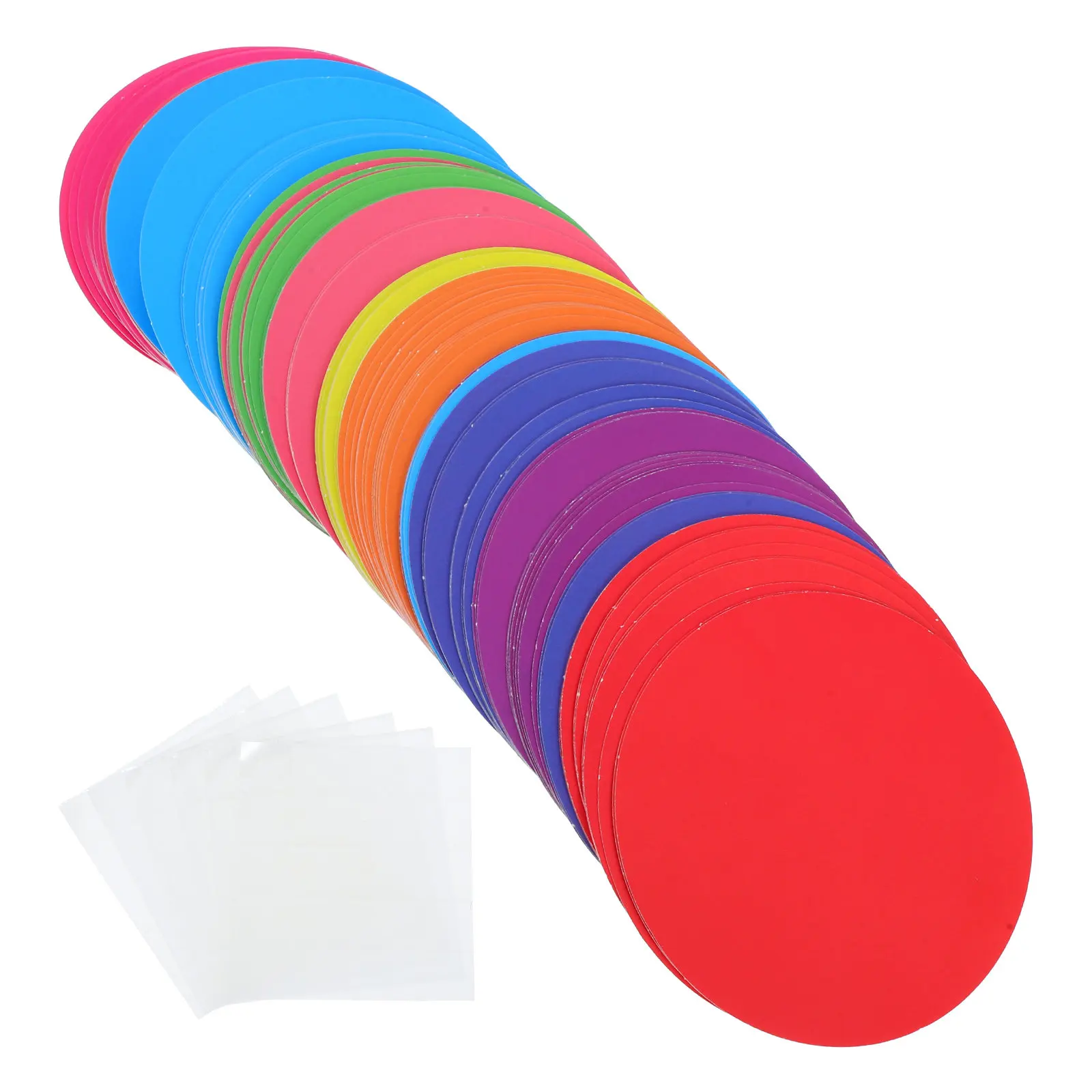 108Pcs Round Die Cut Paper Bulletin Board Decorations Colored Paper Cutouts for Classroom DIY Crafts Kids Chalkboard