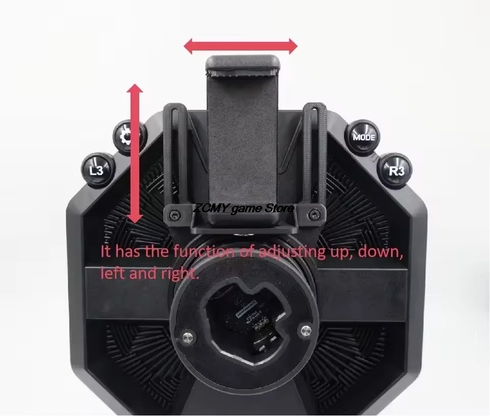 ل Thrustmaster T598 عجلة القيادة قاعدة سباق لوحة القيادة العالمي حامل هاتف قابل للتعديل جبل حامل
