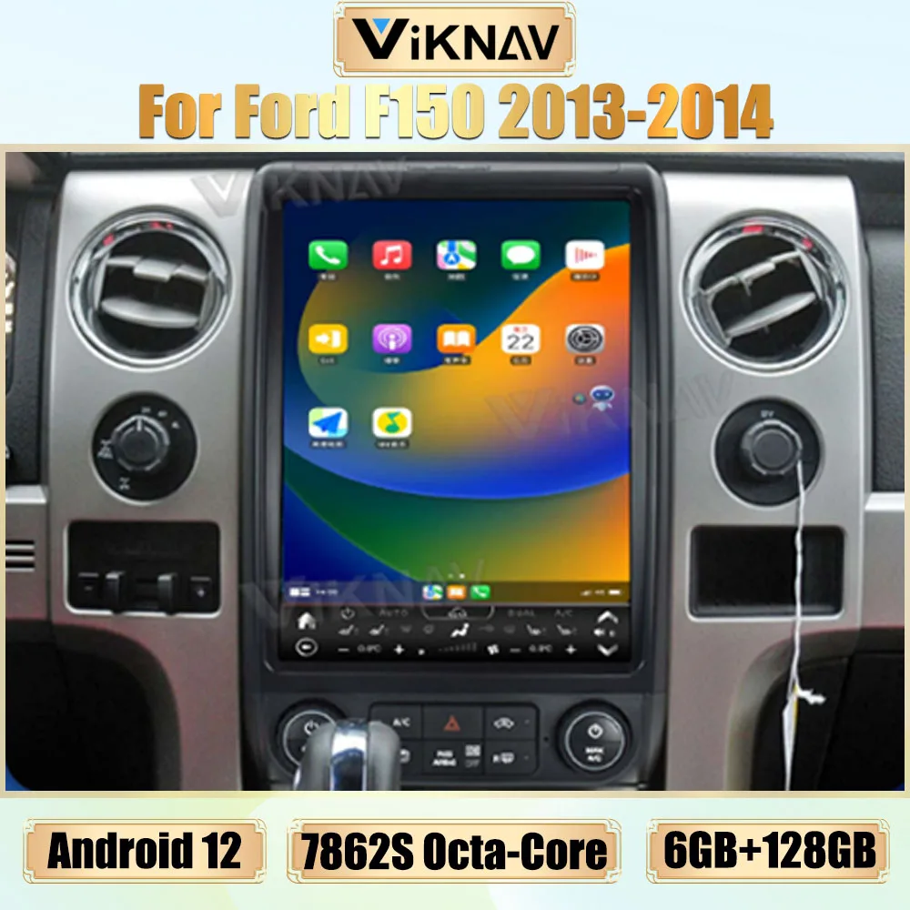 

Автомобильный радиоприемник 128G Android 12 для Ford F150 2013-2014 Carplay, GPS-навигация, мультимедийный видеоплеер, 13-дюймовый головное устройство с сенсорным экраном