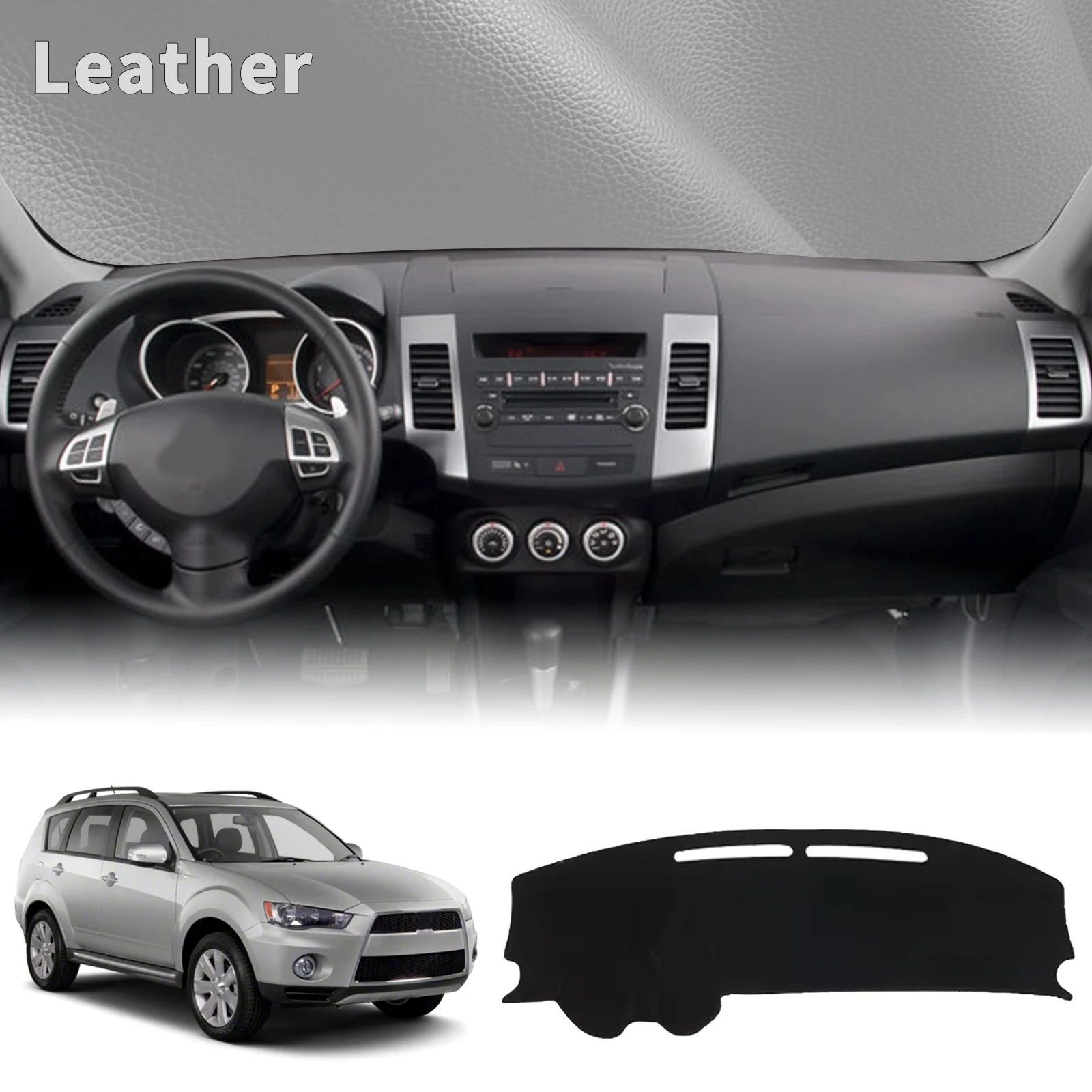 

fit for Mitsubishi Outlander 2007 2008-2012 Car Dashmat Dashboard Cover Pad DashMat Sunshade Protective Carpet Accessories