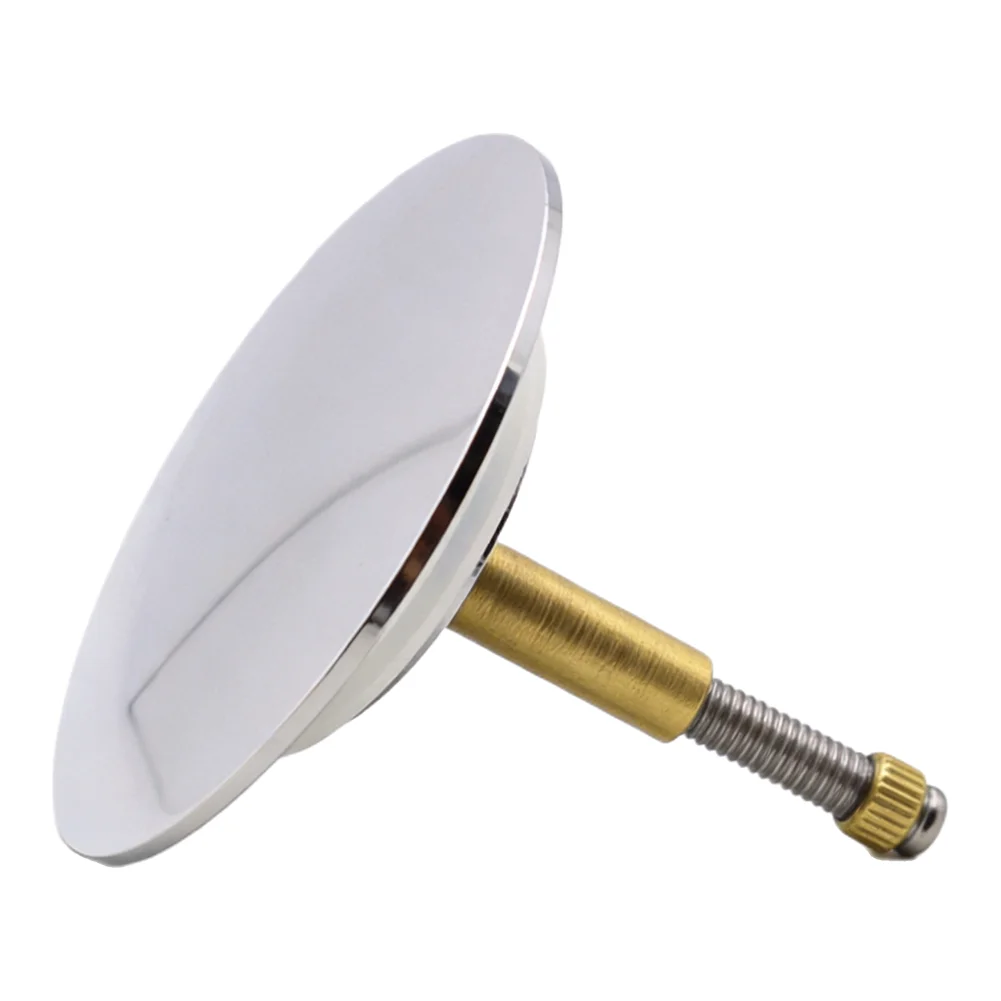 Brass Brass Bathtub Stopper Solid Brass Construction Premium Chrome-Plated Brass Customizable Height Adjustment