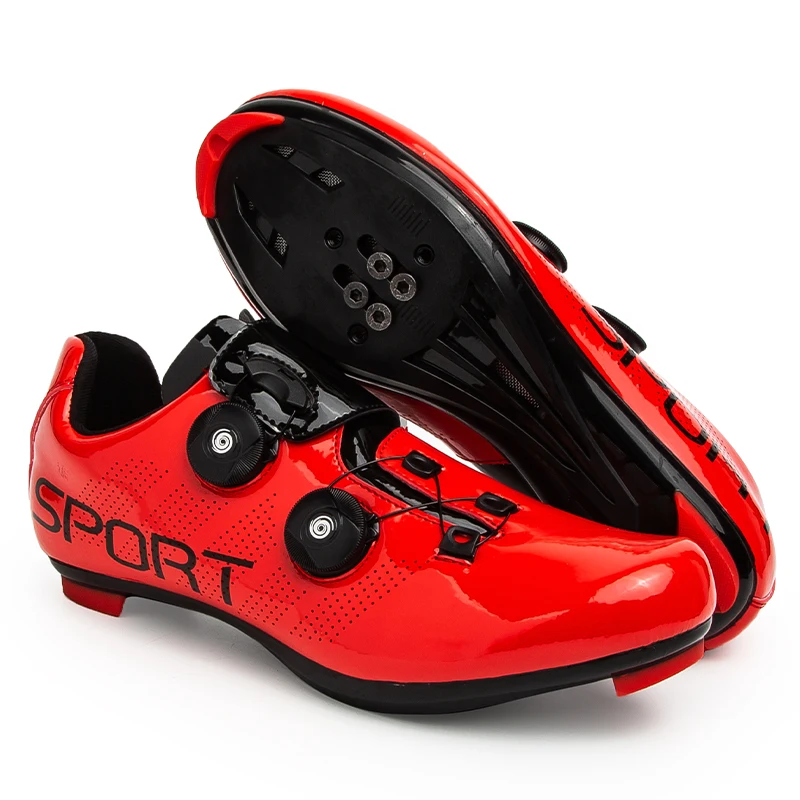 Professional Cycling Road Shoes for Men Women Route Cleats Road Bike Speed Flat Sneaker Racing Bicycle Mountain Spd Biking